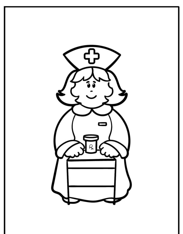 Dibujos de Enfermera para Colorear