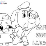 Raskrasil.com-Safety-Sheriff-Labrador-Coloring-Pages-1