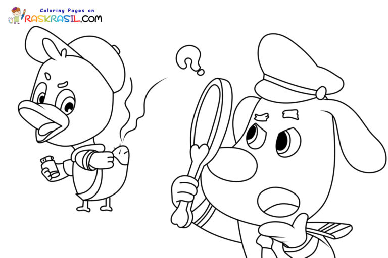 Sheriff Labrador Coloring Pages