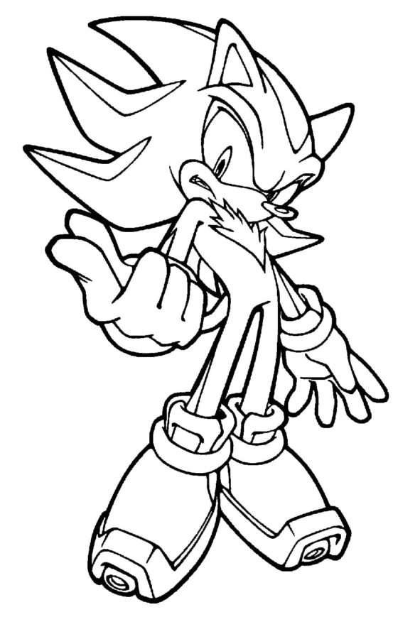 Shadow the Hedgehog Coloring Pages