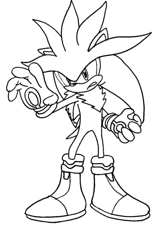 Shadow the Hedgehog Coloring Pages