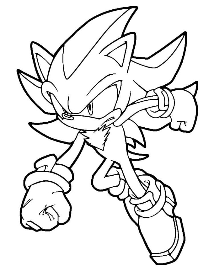 Shadow the Hedgehog Coloring Pages