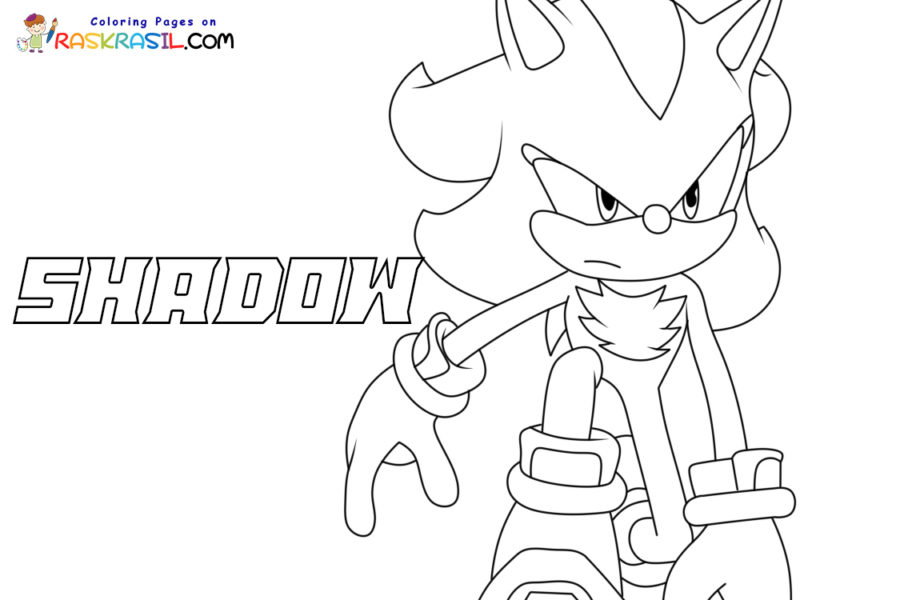 sonic shadow colorir