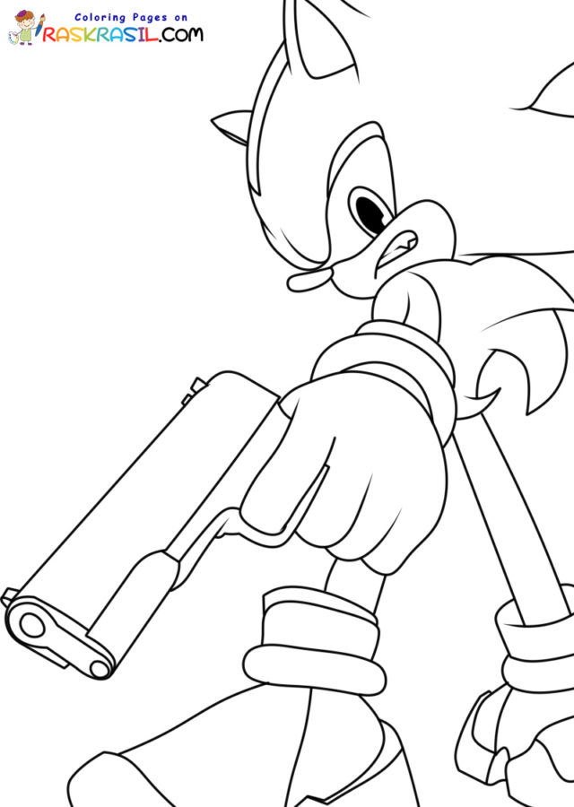 Shadow the Hedgehog Coloring Pages, 25 Shadow Coloring Pages Shadow-coloring-4  – Free Coloring Page Si…