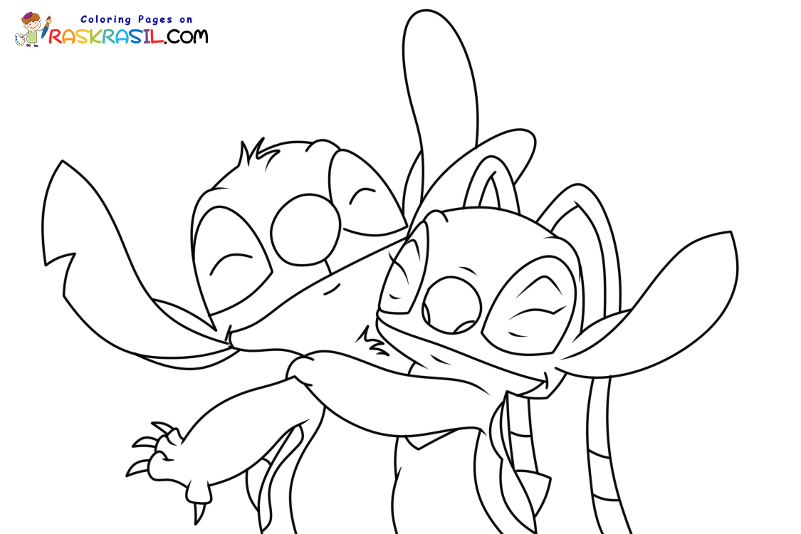 Coloriage Stitch Et Angel Imprimer Coloriage Stitch Et Angel Imprimer