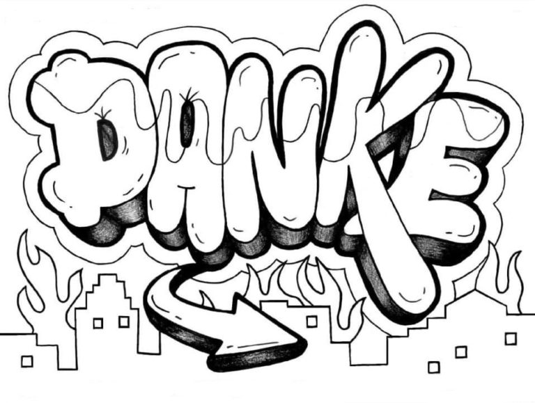 Ausmalbilder Danke | Kostenlos Malvorlagen zum Ausdrucken