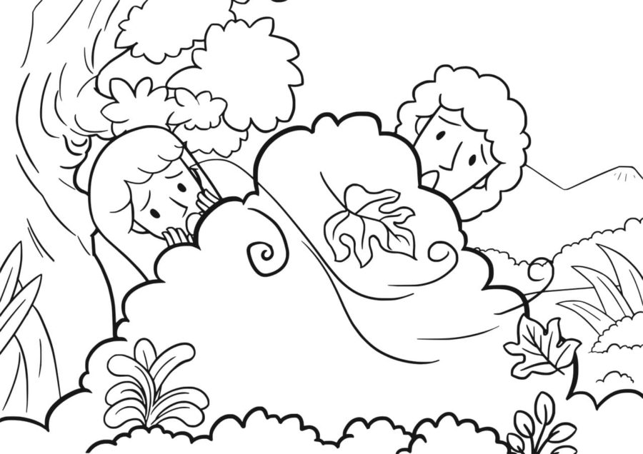 Adam and Eve Coloring Pages