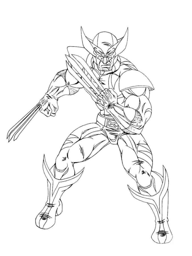 Desenhos do Wolverine para Colorir