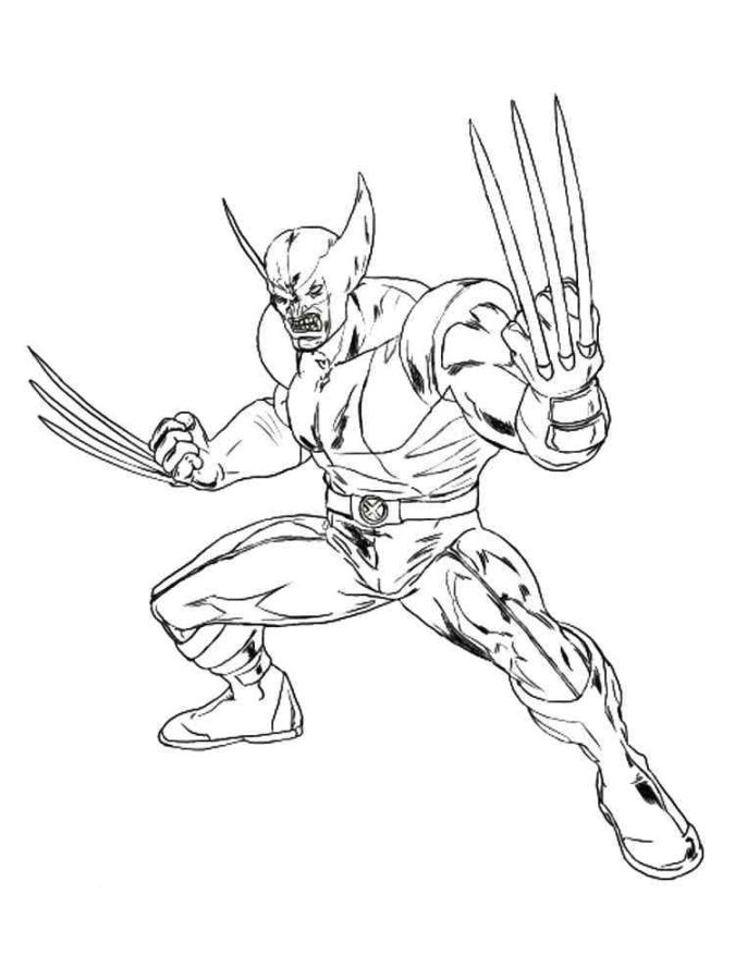 Desenhos do Wolverine para Colorir