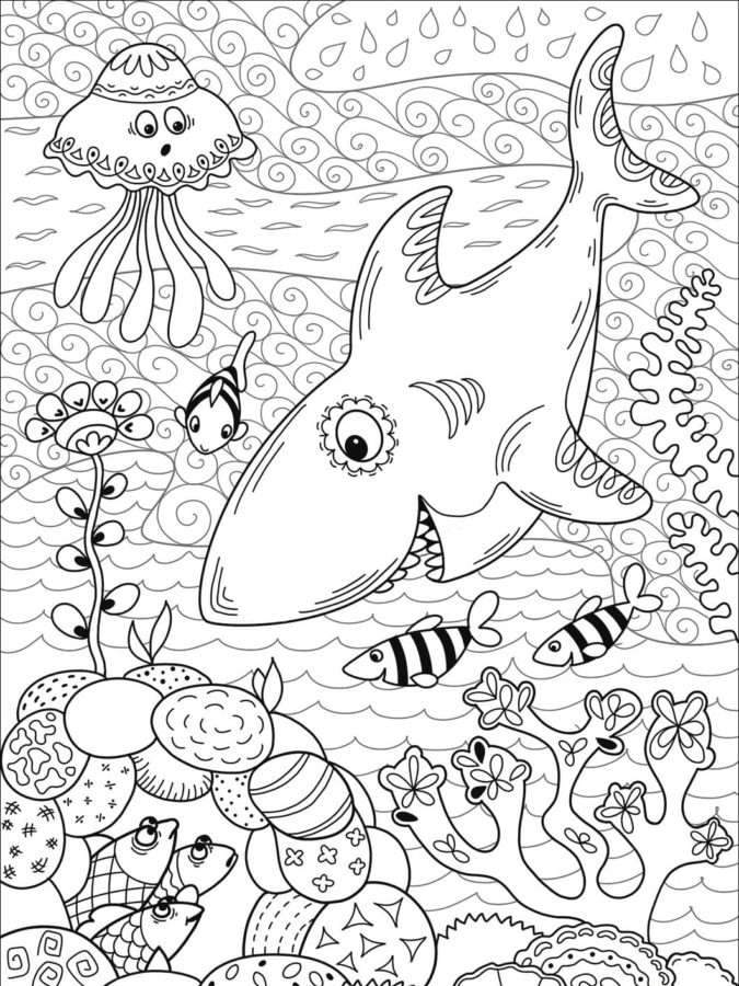 Раскраски Коралловый Риф | Распечатать бесплатно