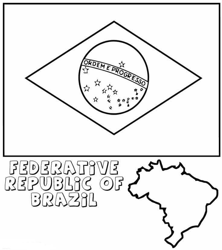 Kolorowanki Brazylia | Darmowe Malowanki do wydruku