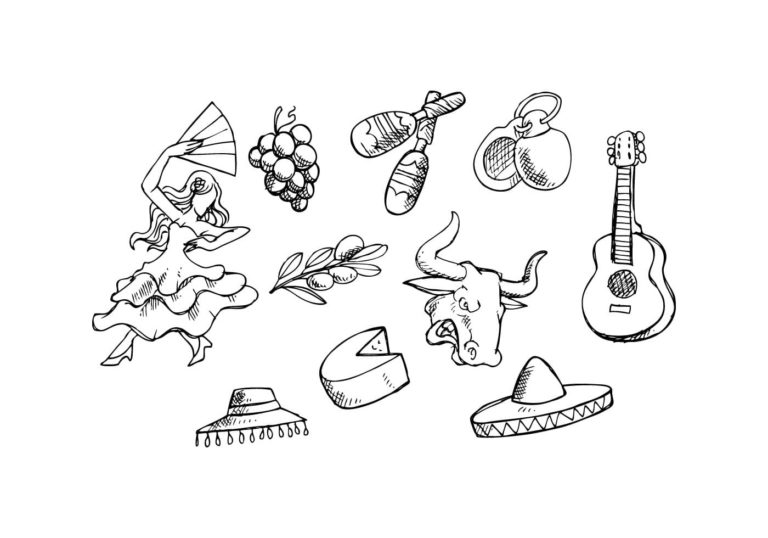 Coloriage Espagne à imprimer