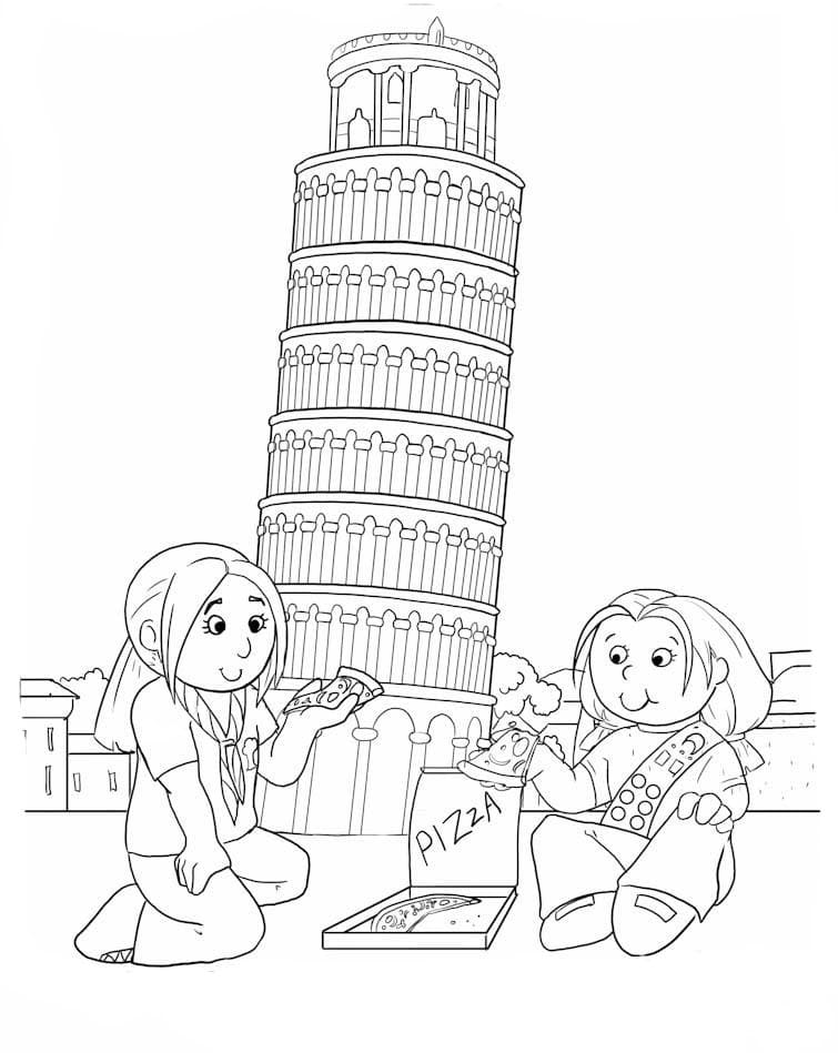 Dibujos de Italia para Colorear