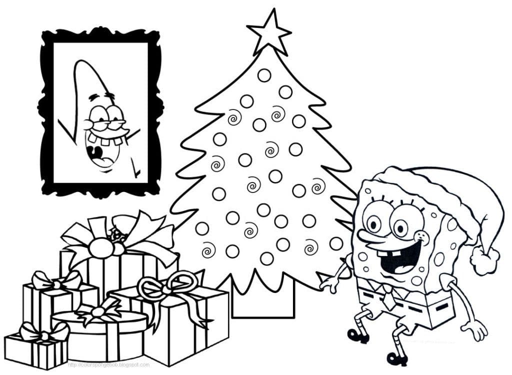 Divertidas Dibujos para Colorear de Navidad