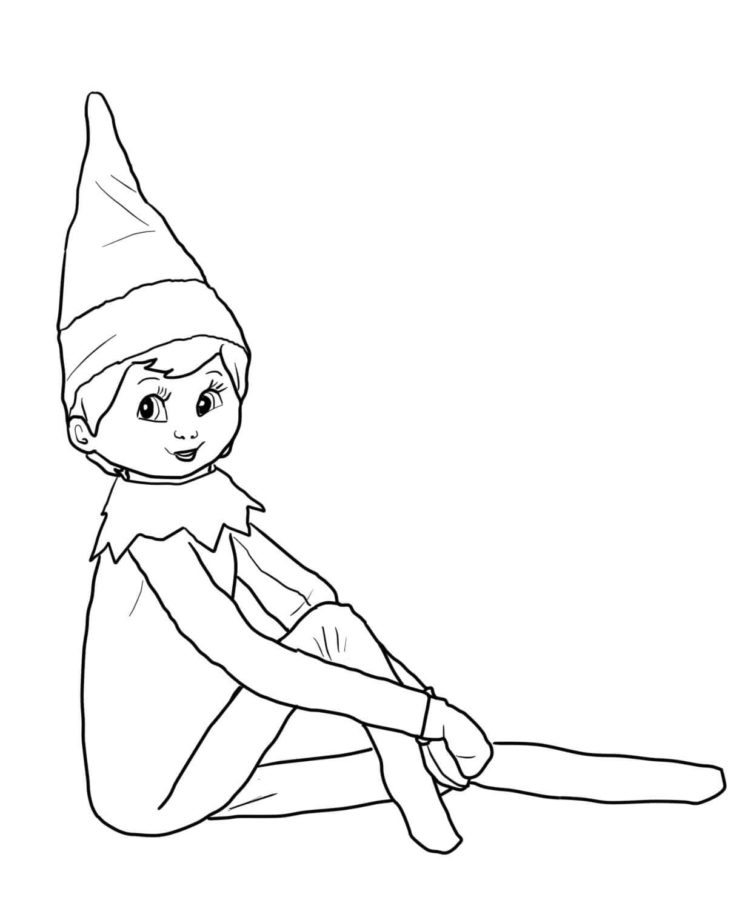 Elf Girl Coloring Pages
