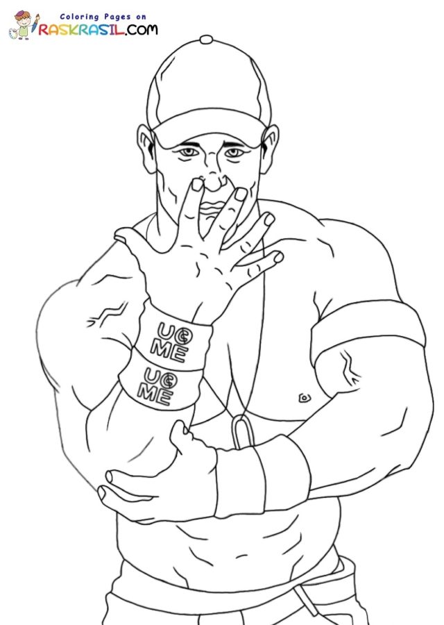 Desenhos de John Cena para Colorir