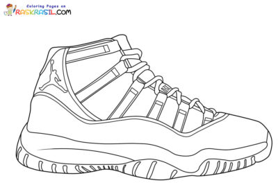 Jordan Shoes Coloring Pages