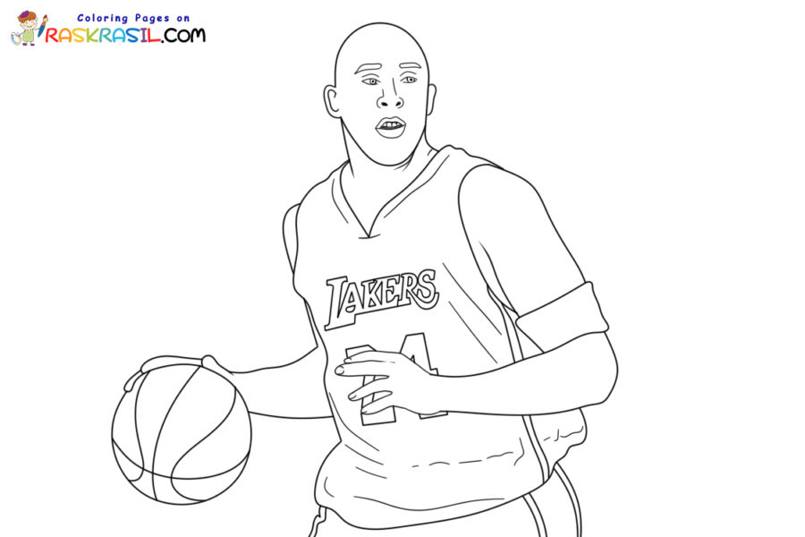 Ausmalbilder Kobe Bryant | Malvorlagen zum Ausdrucken