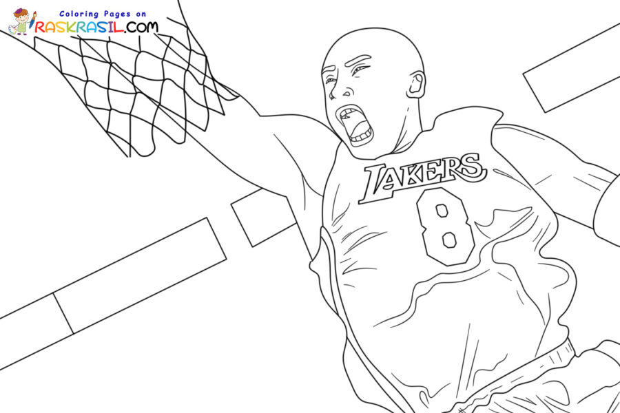 Kobe Bryant Coloring Pages