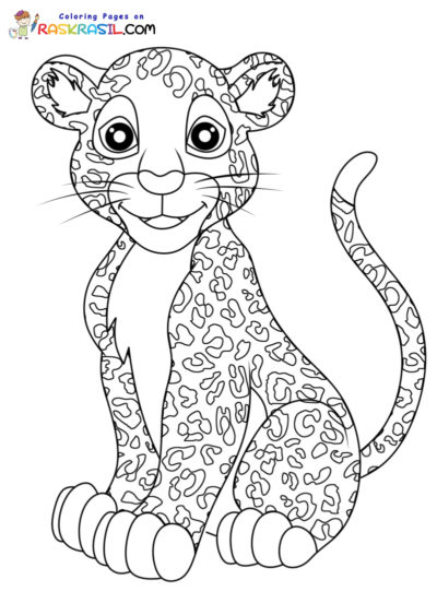 Leopard Coloring Pages