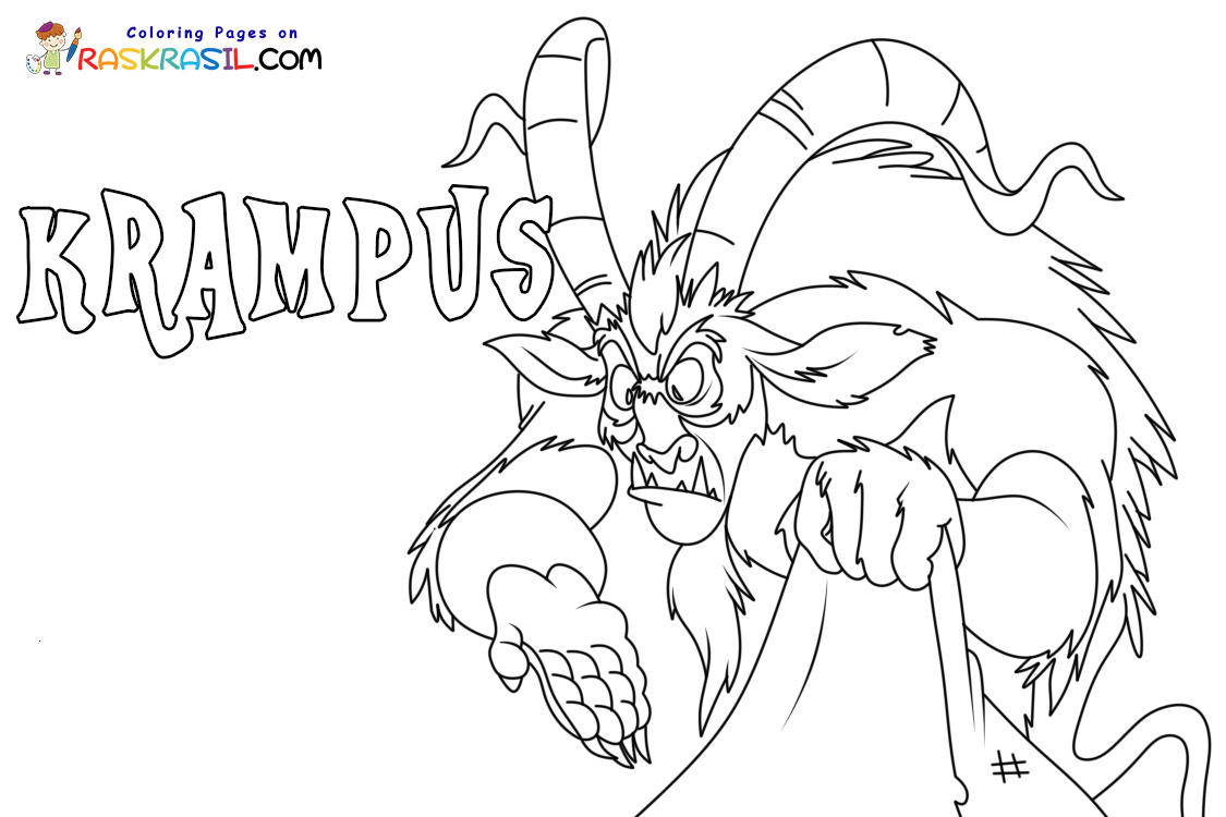 Christmas Krampus Coloring Pages