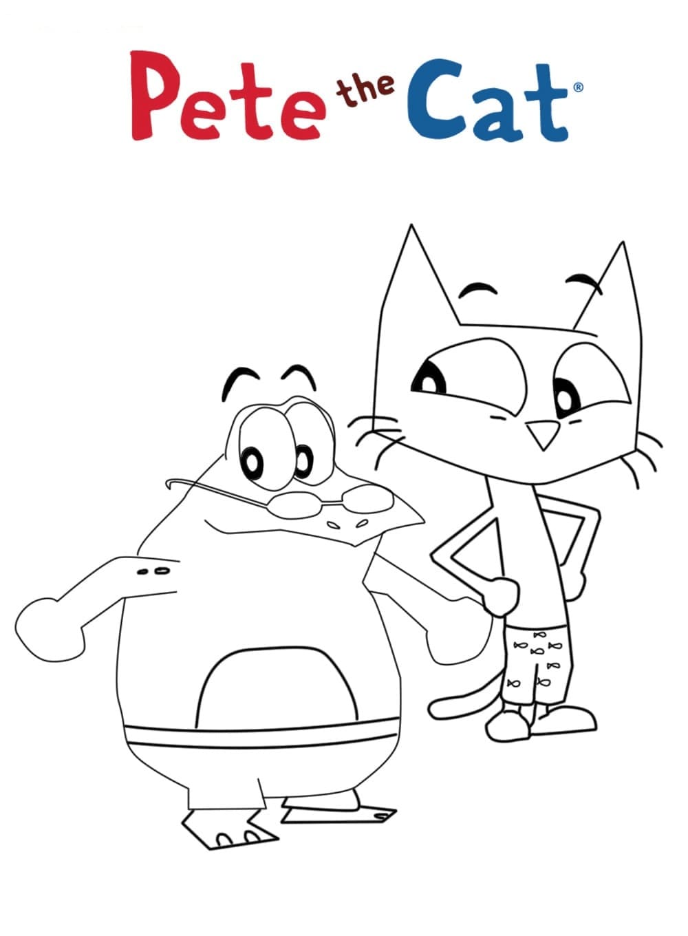 Coloriage Pete le Chat à imprimer