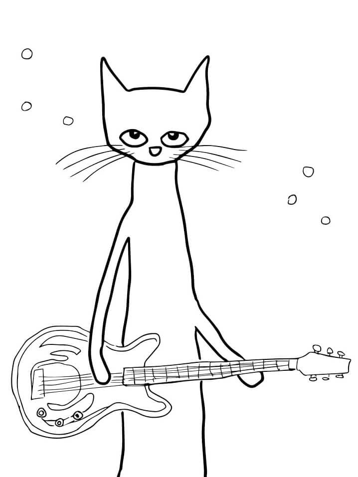 Dibujos de Pete el Gato para Colorear