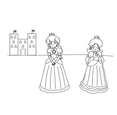 Princess Daisy Coloring Pages