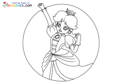 Princess Daisy Coloring Pages