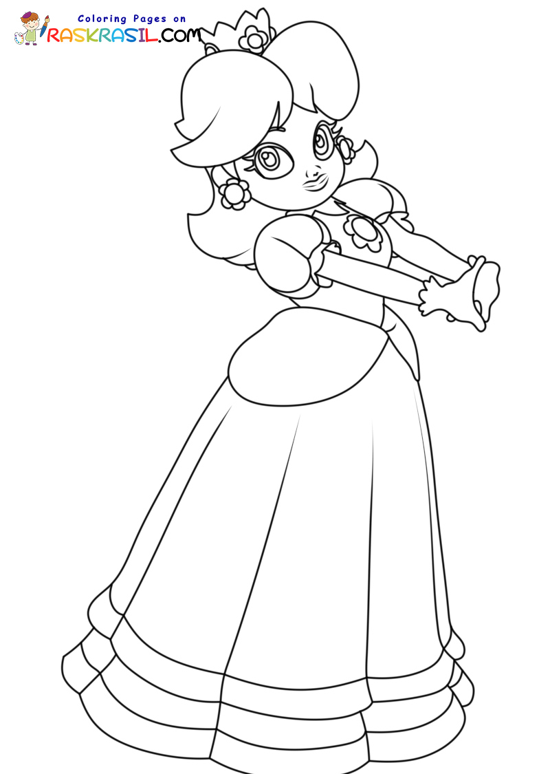 Raskrasil.com-Princess-Daisy-New-Coloring-Pages-2