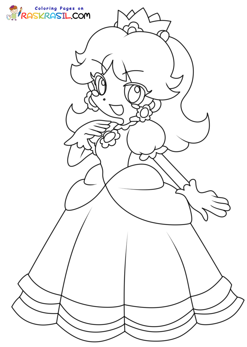 Raskrasil.com-Princess-Daisy-New-Coloring-Pages-3