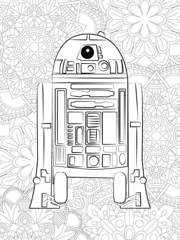 Coloriage R2D2 Star Wars à imprimer