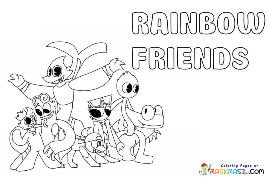 Kolorowanki Rainbow Friends 2 Darmowe Malowanki do wydruku