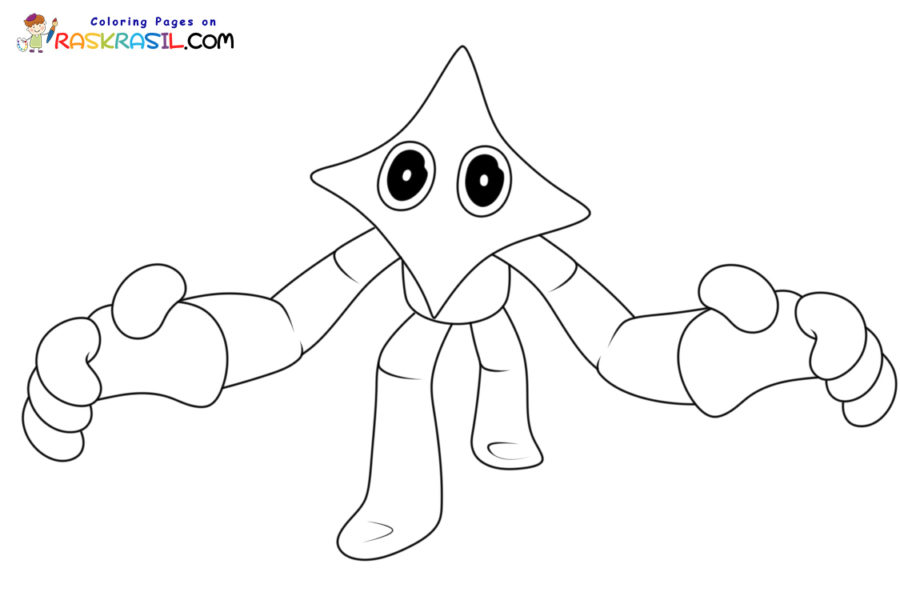 desenho para colorir e imprimir rainbow friends