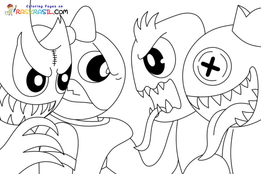 Coloriage Rainbow Friends à imprimer - GBcoloriage