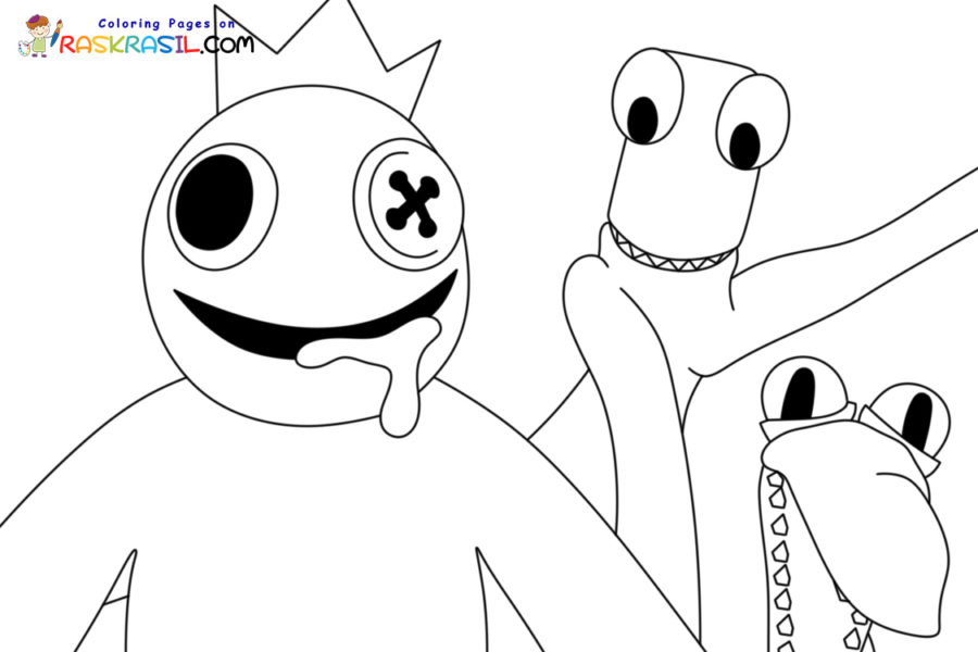 Coloriage Rainbow Friends à imprimer