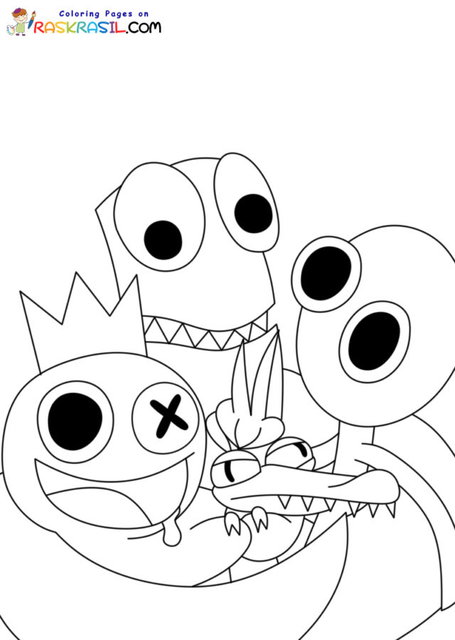 Desenhos de Rainbow Friends para Colorir