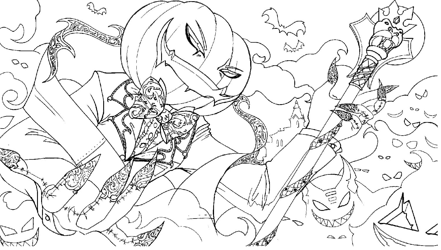 Raskrasil.com-Spooky-Halloween-Coloring-Pages-1