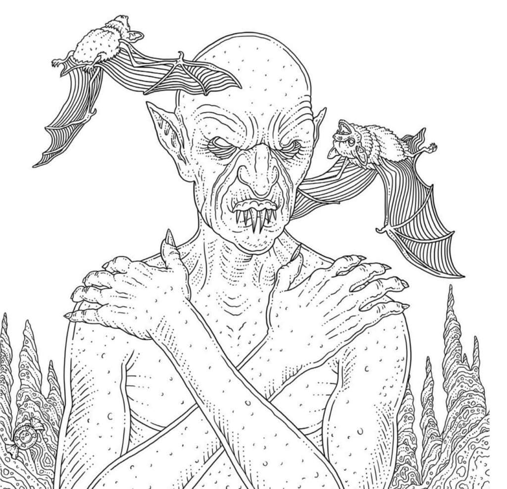  Ausmalbilder Gruselige Halloween 