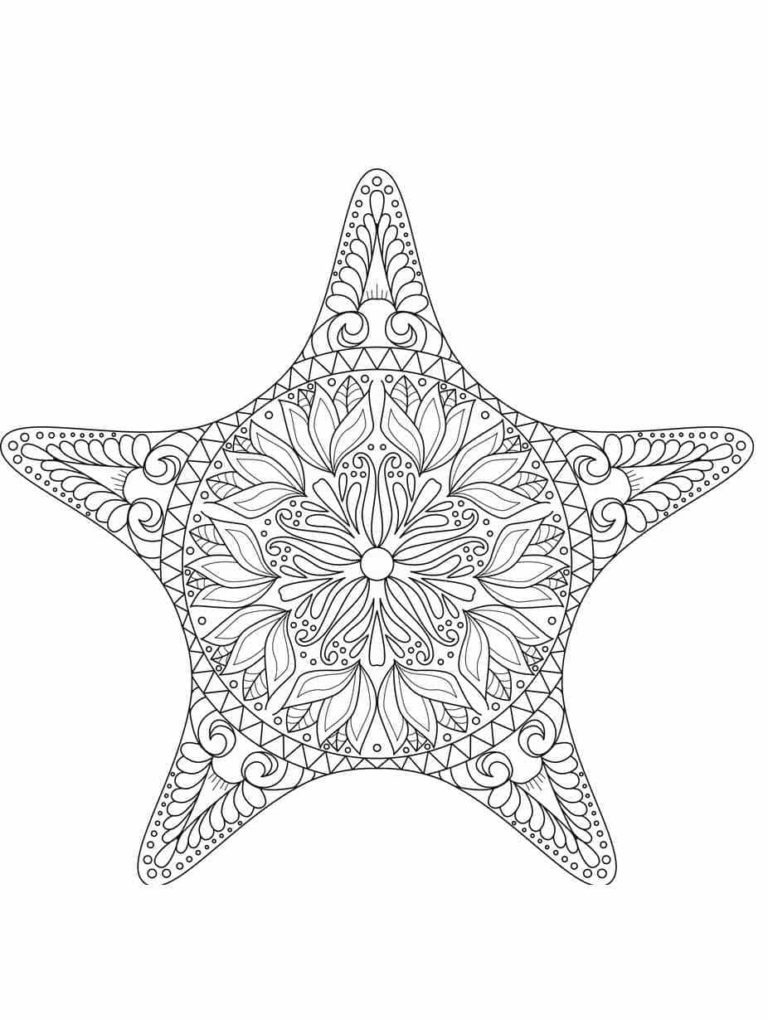 SEESTERN Decorazione Parete In Legno A Forma Di Stella Marina | 20 Cm, Fatta A Mano In Pino Con Gancio