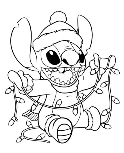 Christmas Stitch Coloring Pages