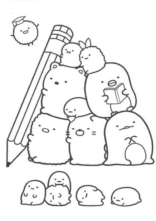 Раскраски Сумико Гураши | Распечатать бесплатно