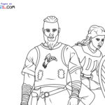 Raskrasil.com-Viking-Ragnar-and-Lagertha-Coloring-Pages