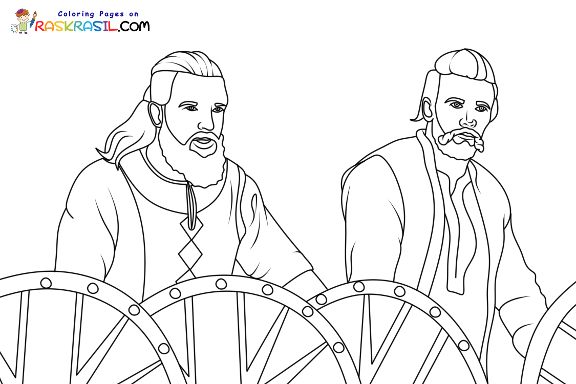 Raskrasil.com-Vikings-Jarl-Olaf-and-Harald-Coloring-Pages