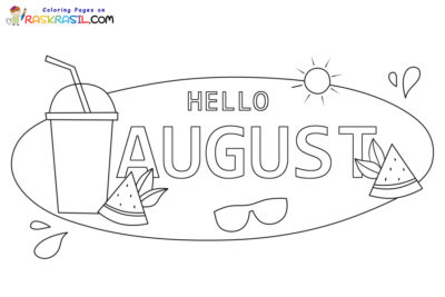 August Coloring Pages