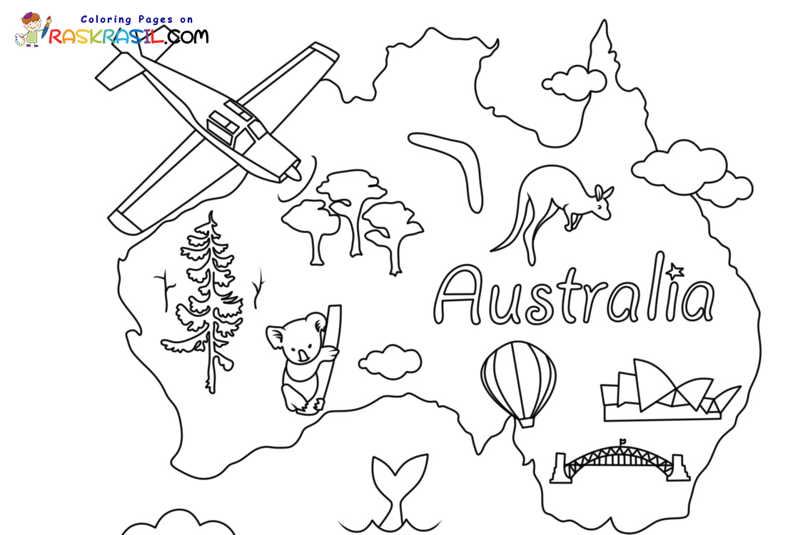 Australia Coloring Pages
