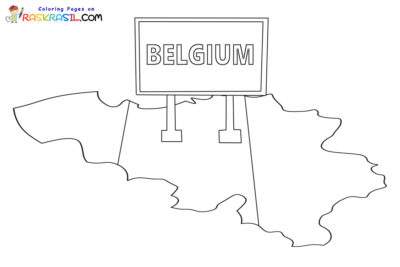 Disegni di Belgio da Colorare