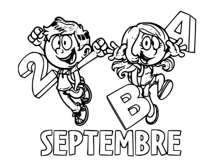 Coloriage Septembre à imprimer