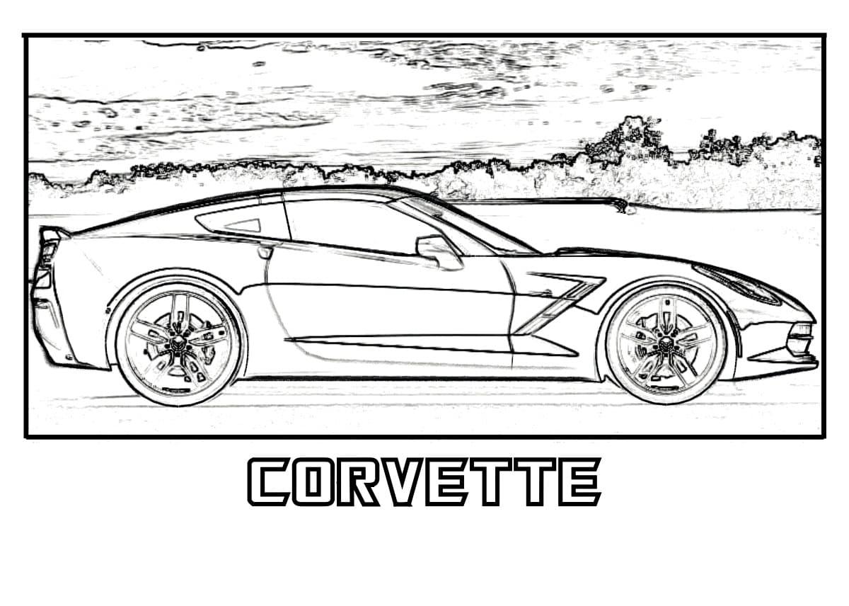 Corvette Coloring Pages