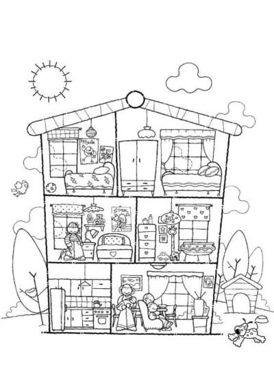Dibujos De Casa De Mu ecas Para Colorear dibujos-de-casa-de-mu-ecas-para-colorear